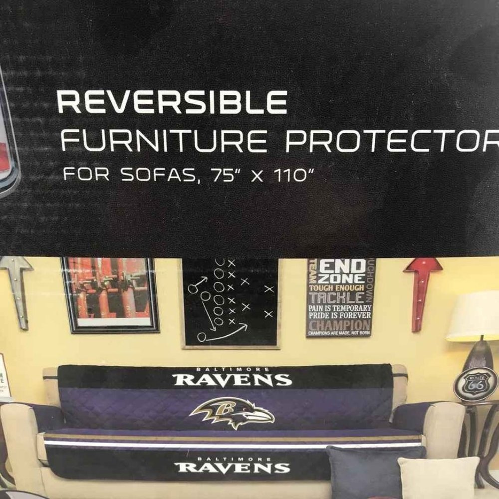 NFL Ravens Reversible Furniture Protector
